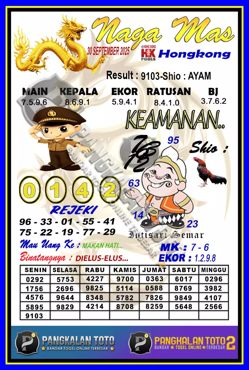 Syair HK Selasa 30 September 2025 - OpesiaToto